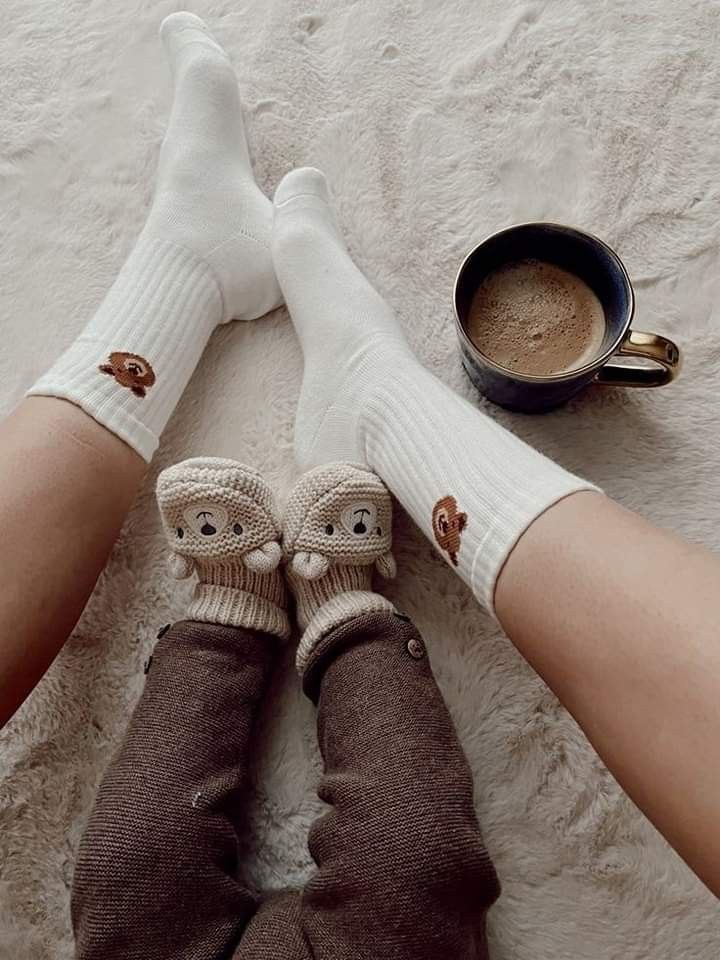 جوراب پاییزه برای نوزاد