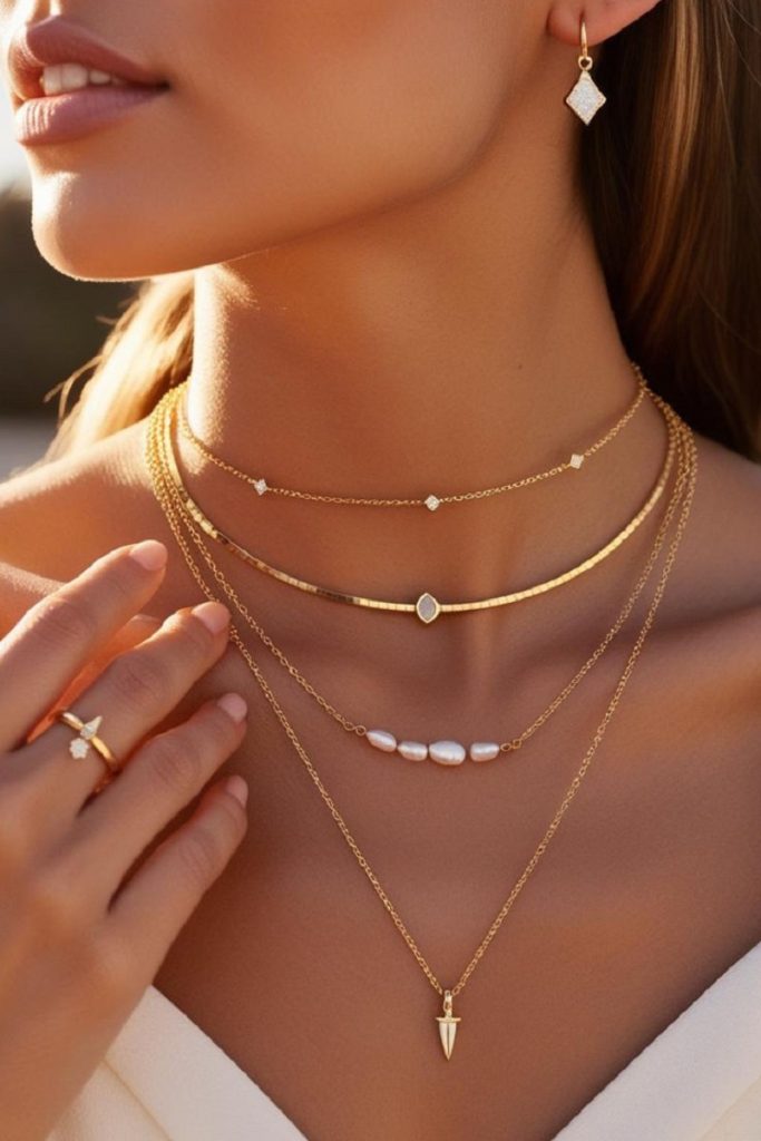 اکسسوری طلا برای پوستهای گرم