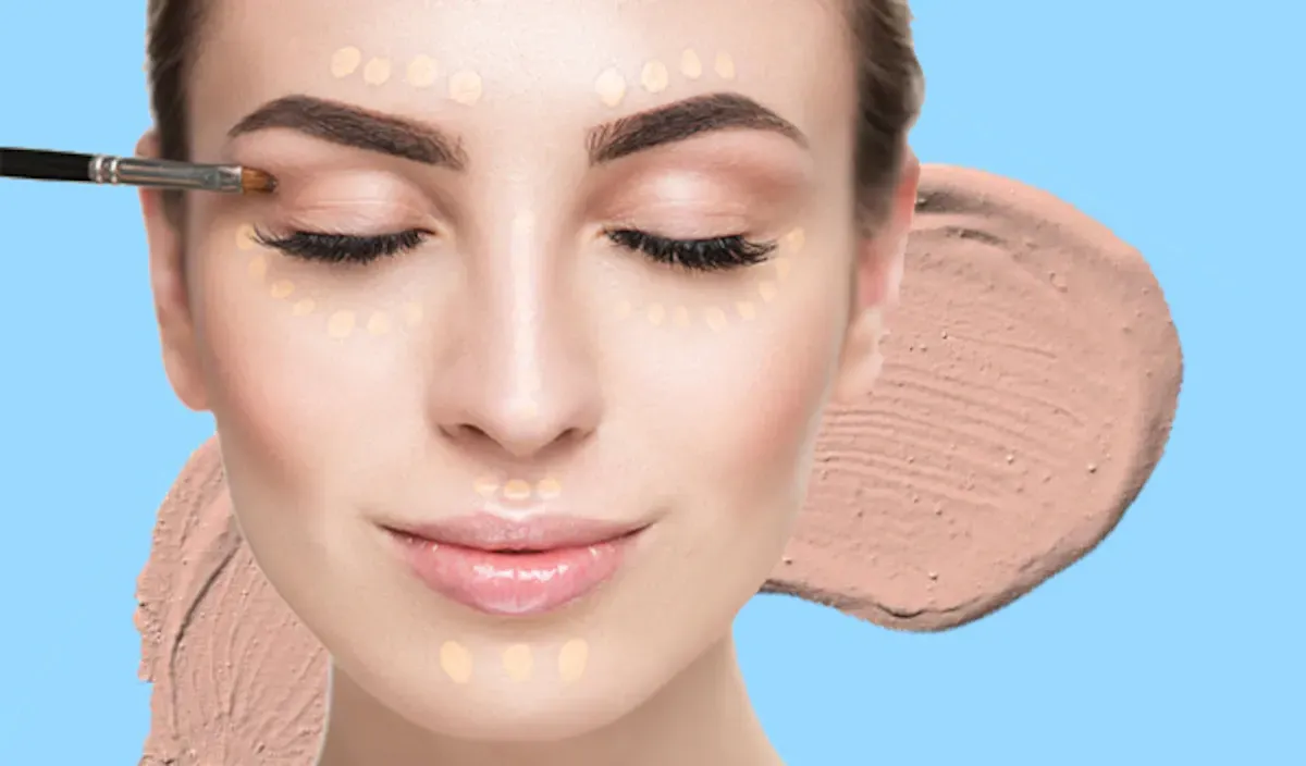 کانسیلر زدن برای ناپدید کردن لکه تو صورت