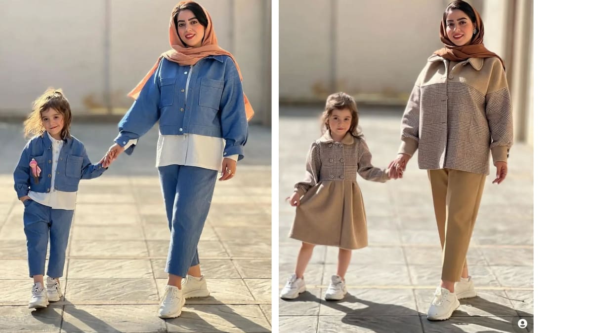 ست استایل پاییزی مادر و فرزندی