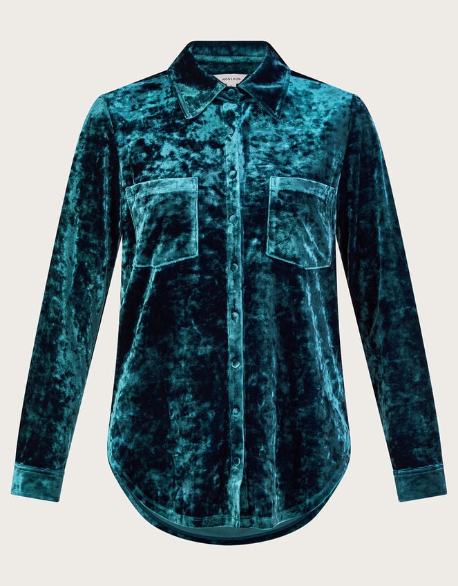 پیراهن زنانه مخمل ابی فیروزه ای تیره