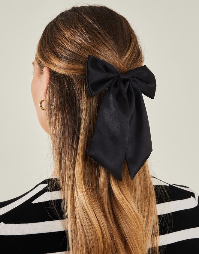 پاپیون مو ساتن سیاه