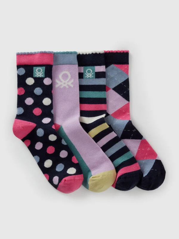 جوراب پشمی دخترانه کوتاه در رنگ های مختلف