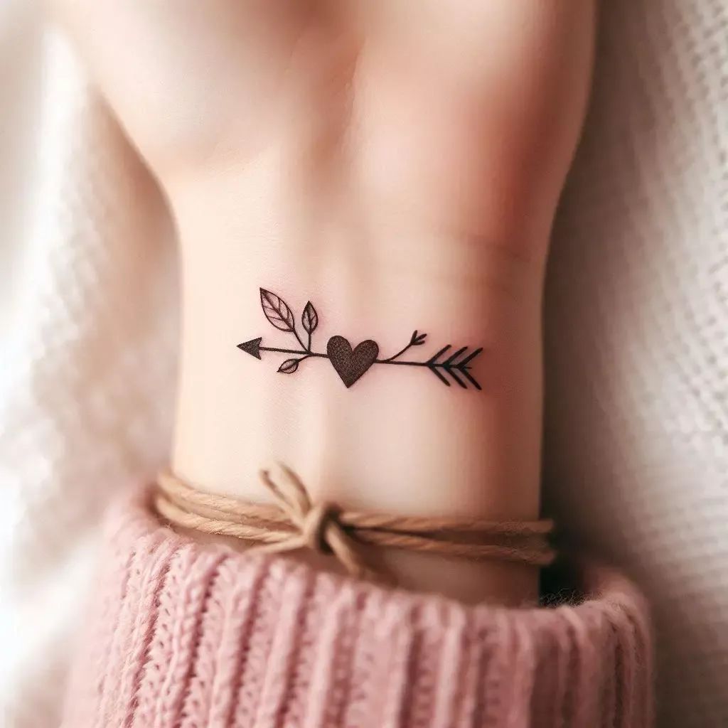 مدل تتو مینیمال مچ قلب