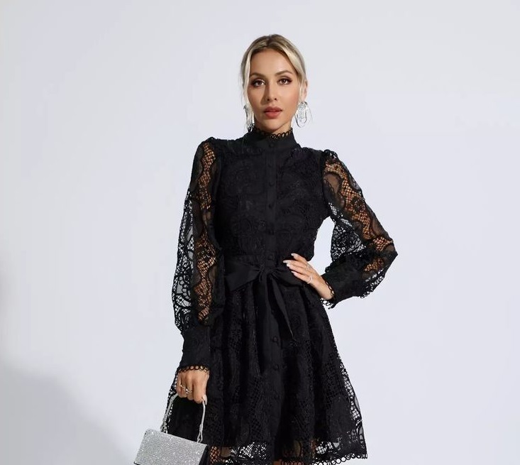 پیراهن مجلسی دخترانه سیاه