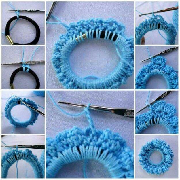 مدل جدید کش مو بافتنی با قلاب