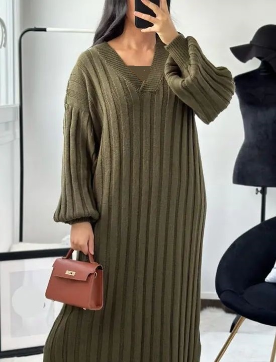 بافت بلند زنانه سبز