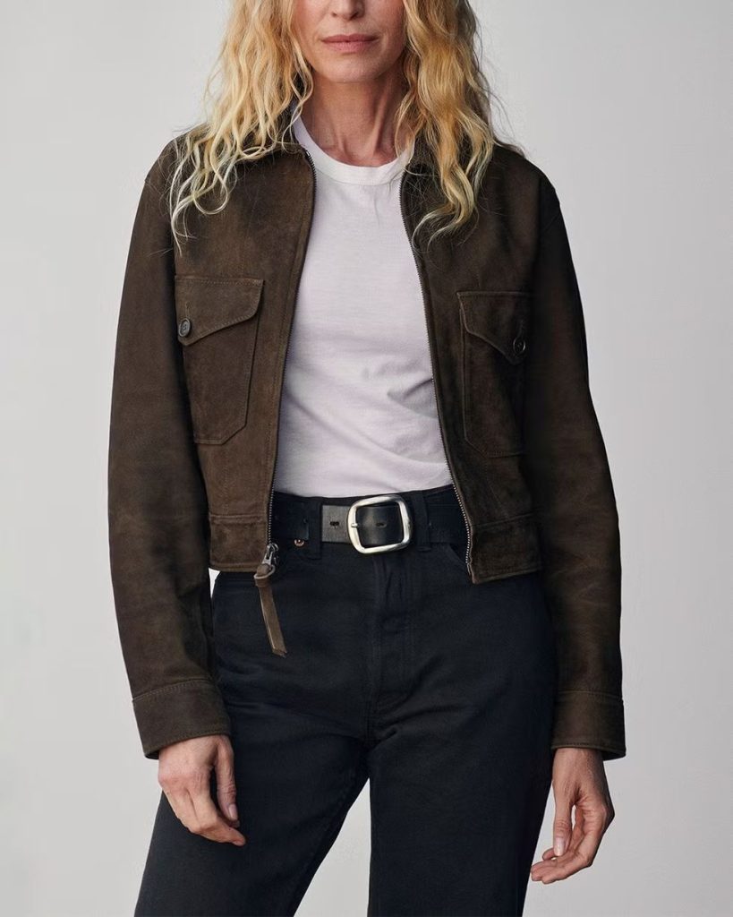 جکت دخترونه پاییزی قهوه ای سوخته