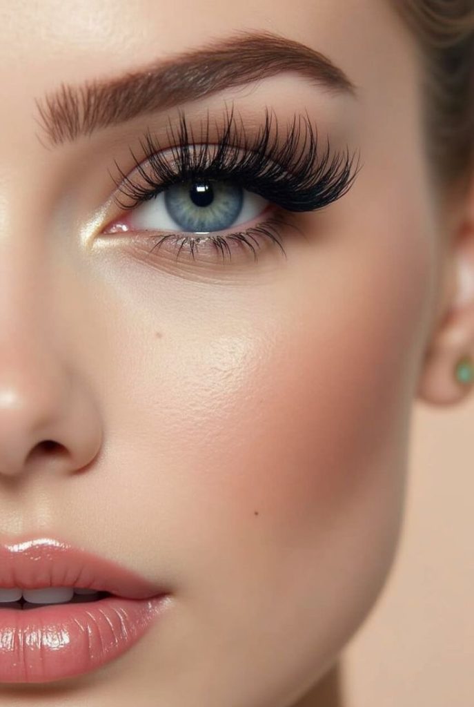 آرایش مژه پرپشت