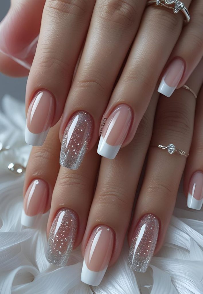 فرنچ ناخن شیک و خاص سفید