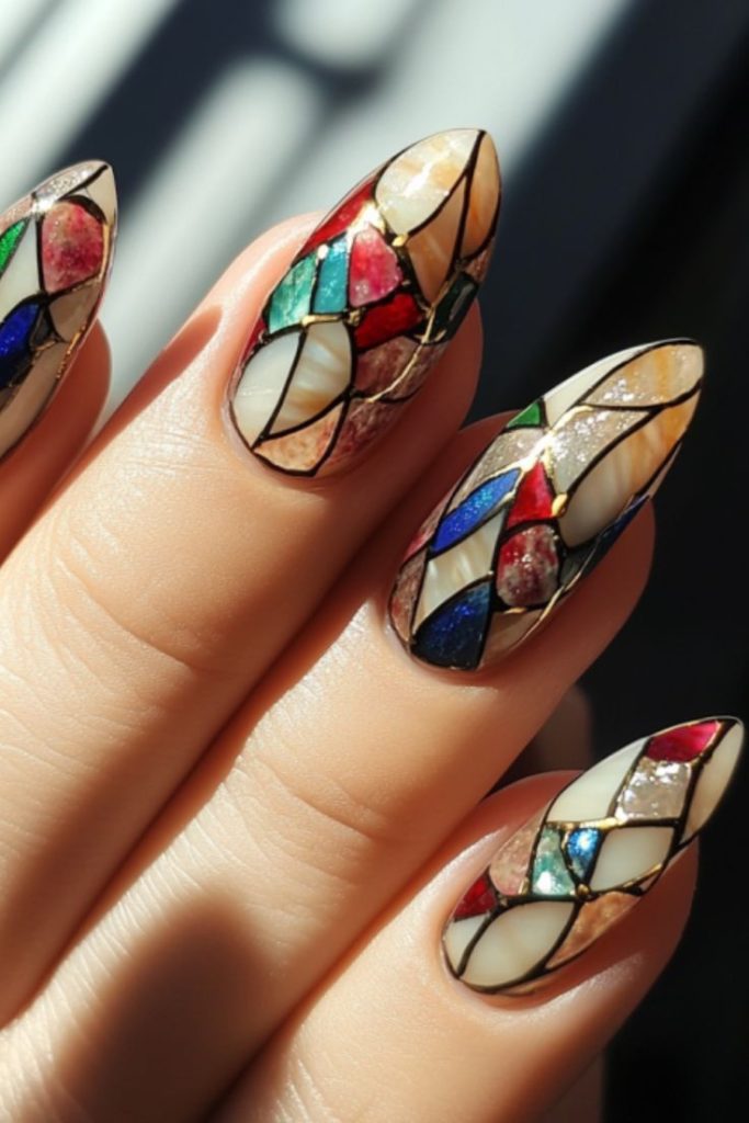 دیزاین ناخن طرح ویترای