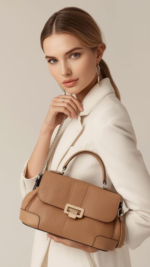 کیف دوشی قهوه‌ای