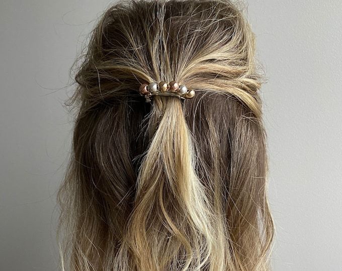 گیره موی طلایی مینیمال