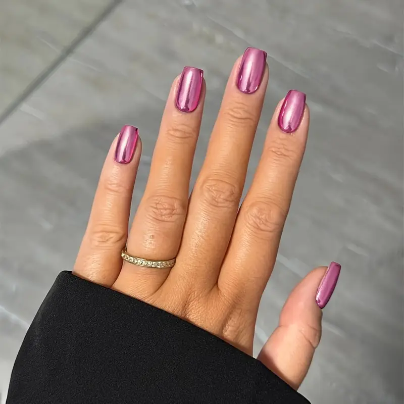 لاک کروم صورتی