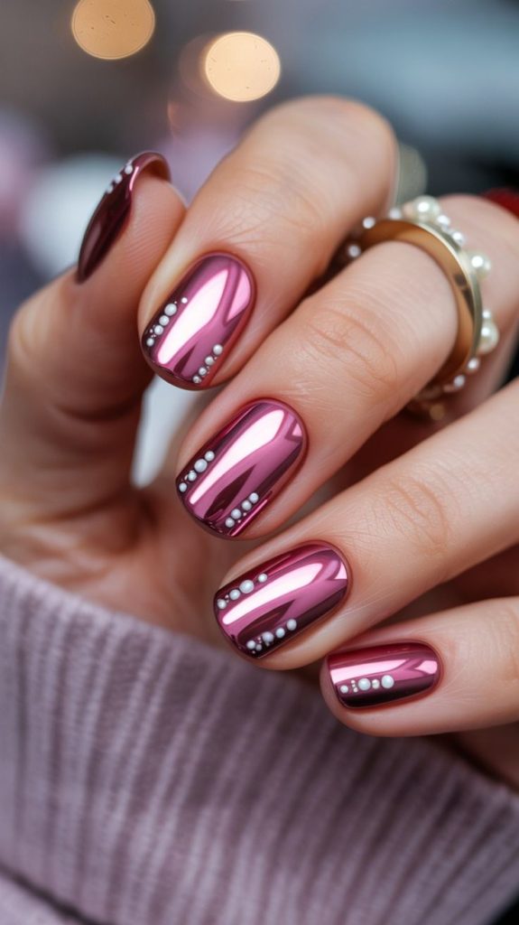 ست لاک و استایل بنفش