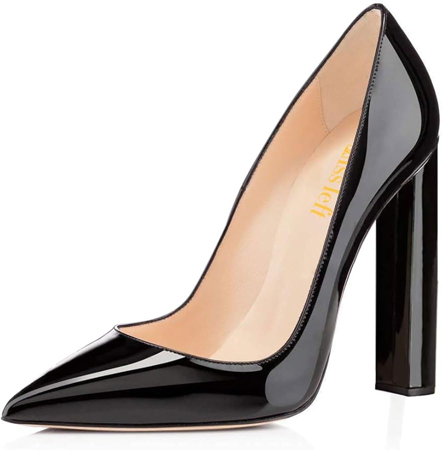 کفش چرم بدون بند زنانه سیاه