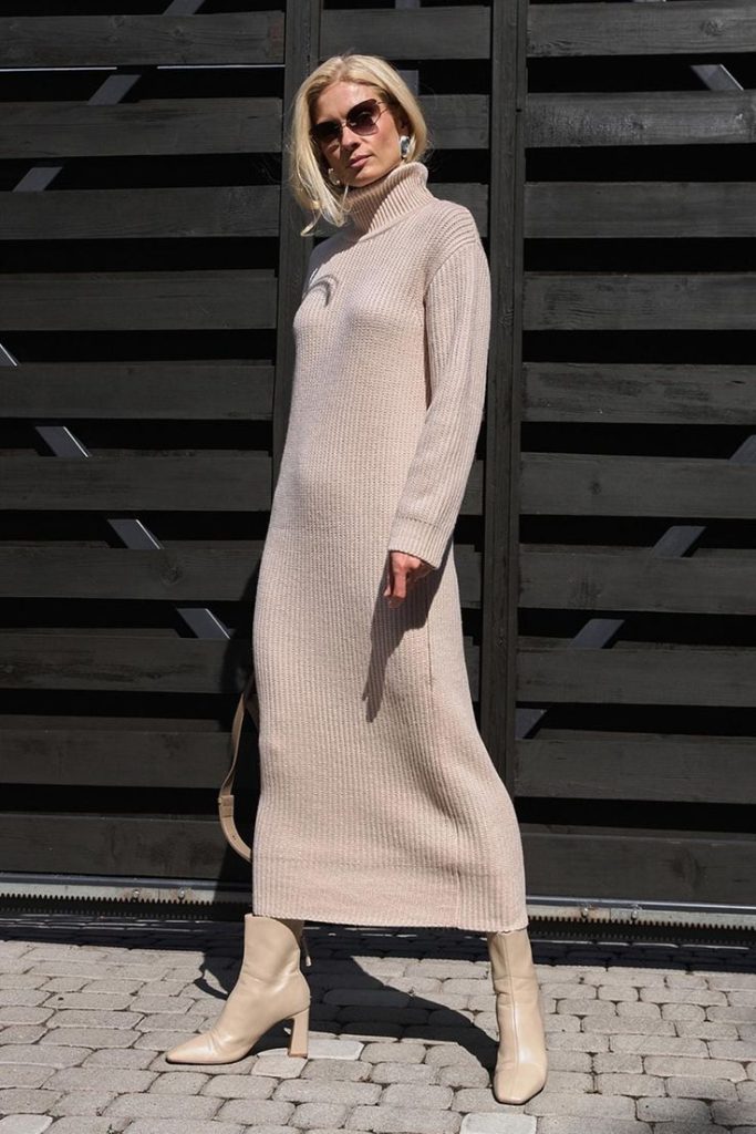 پیراهن بلند بافت زنانه