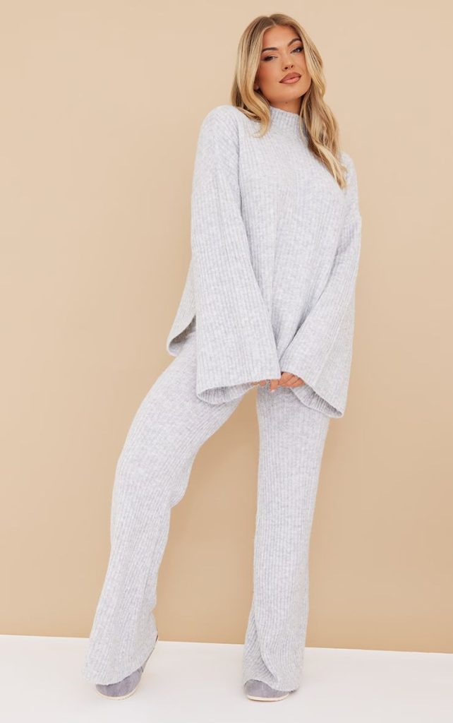 ست بافت شیک طوسی