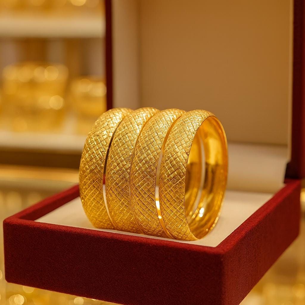 4 النگوی طلا پهن