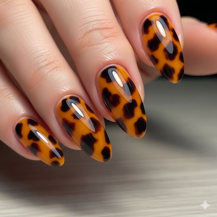 دیزاین ناخن لاکپشتی