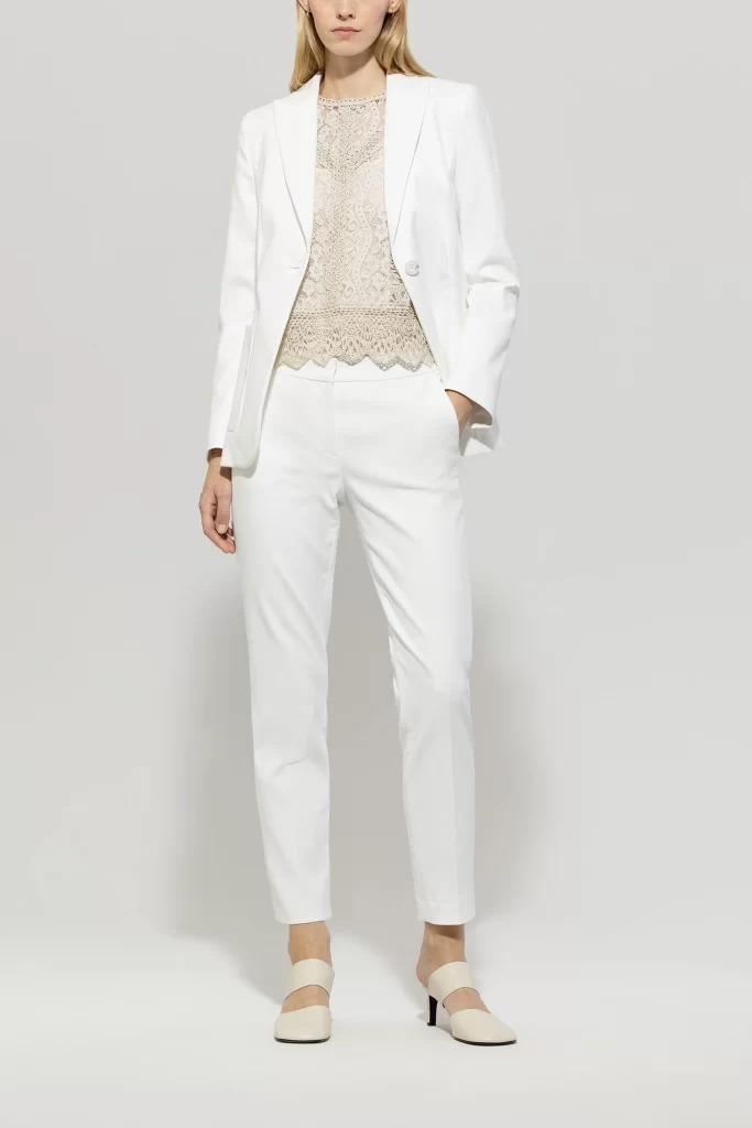 شلوار گاباردین مجلسی سفید