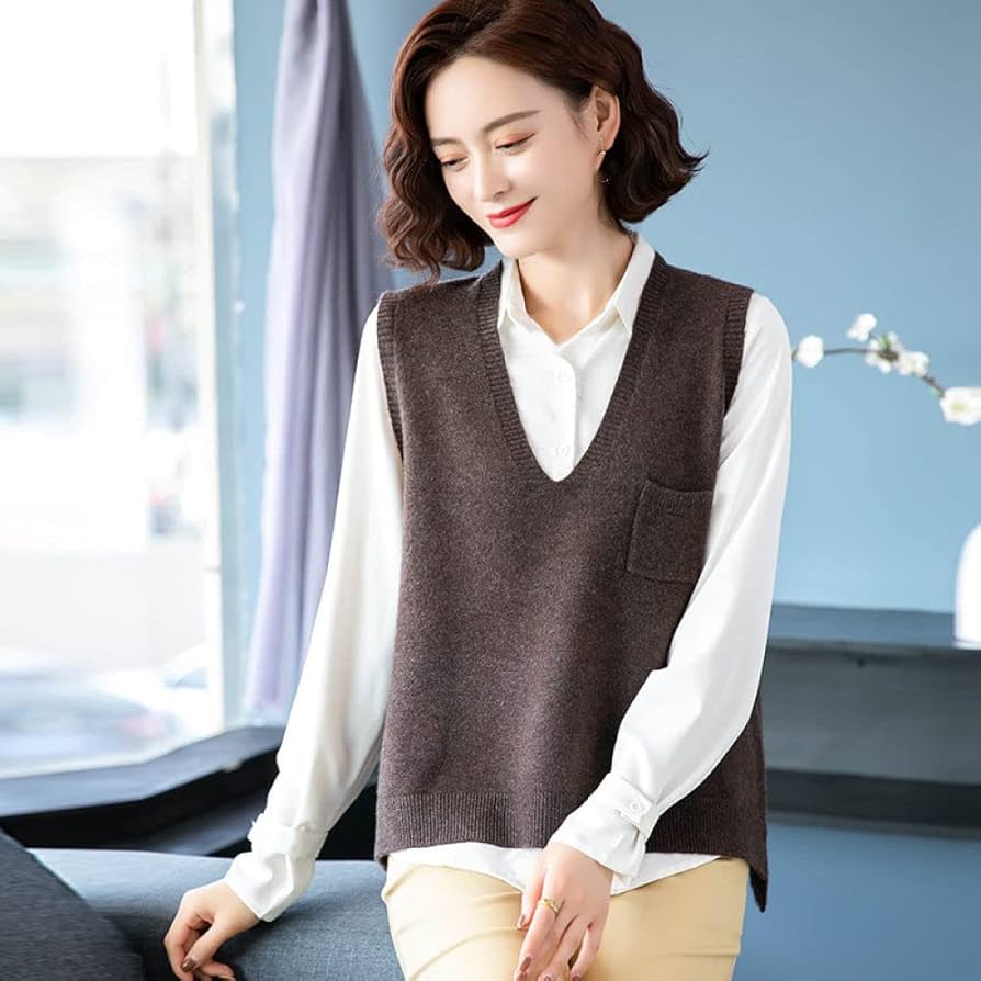 جلیقه بافتنی زنانه سیاه