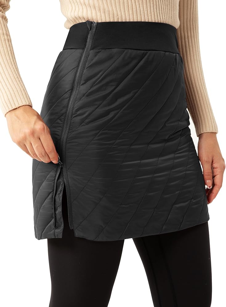 دامن کاپشنی کوتاه سیاه