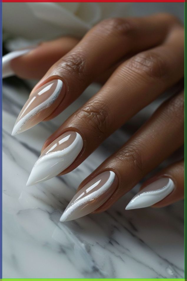 طراحی سفید ناخن