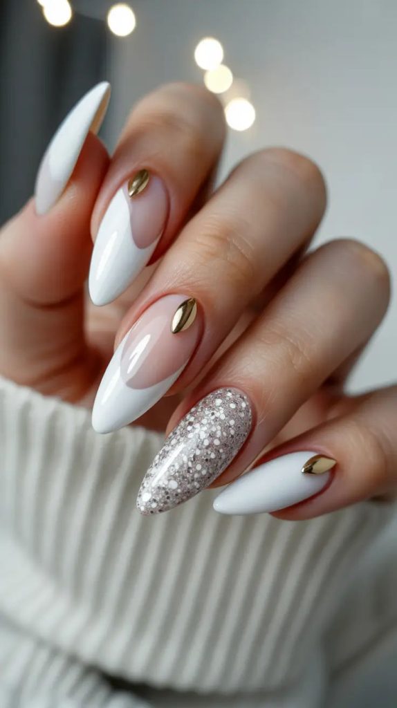 طراحی سفید ناخن