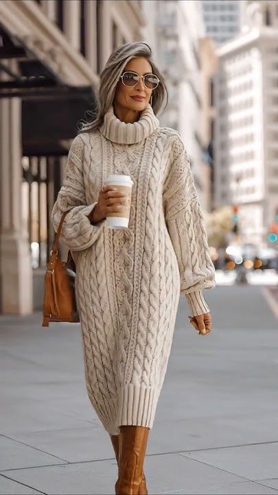 پیراهن بلند بافت زنانه کرم