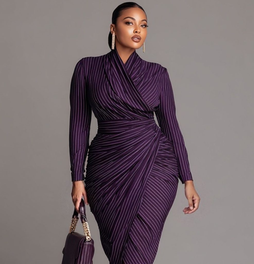 پیراهن بلند زنانه بنفش