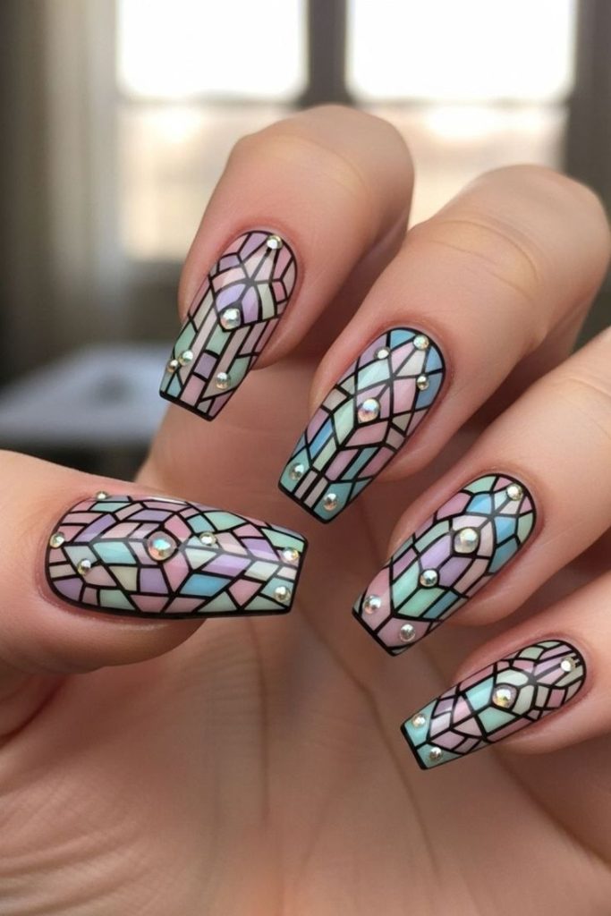 دیزاین ناخن طرح ویترای