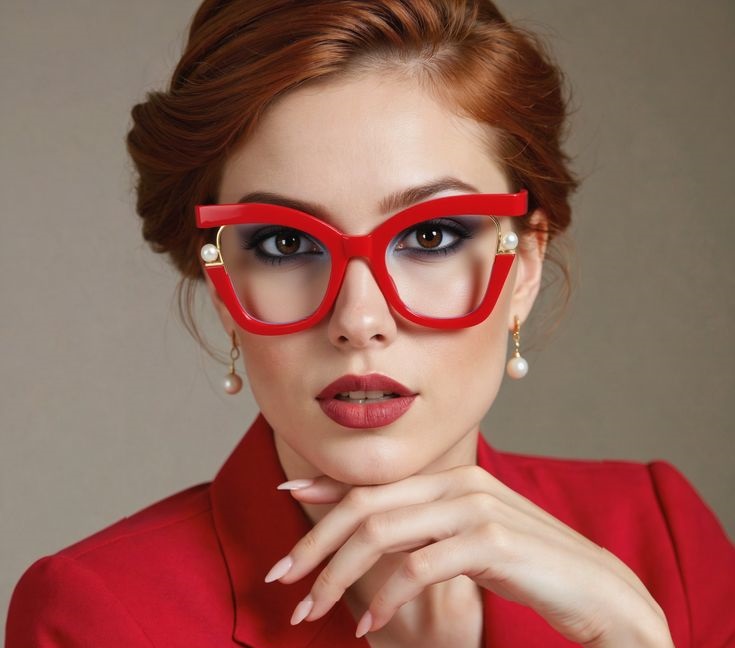 فریم عینک خاص قرمز