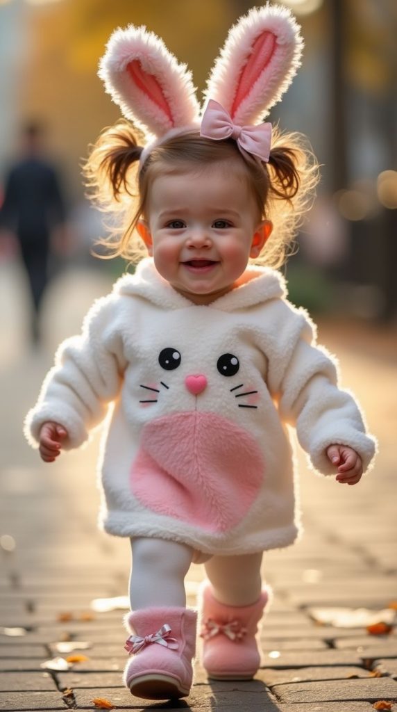 ست لباس پاییزی بچگانه سفید