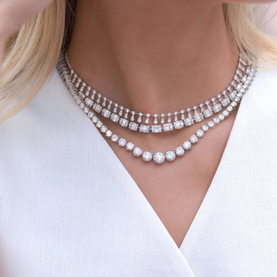 گردنبند لاکچری دخترونه نقره