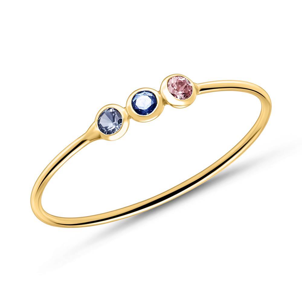 حلقه طلا با نگین ریز