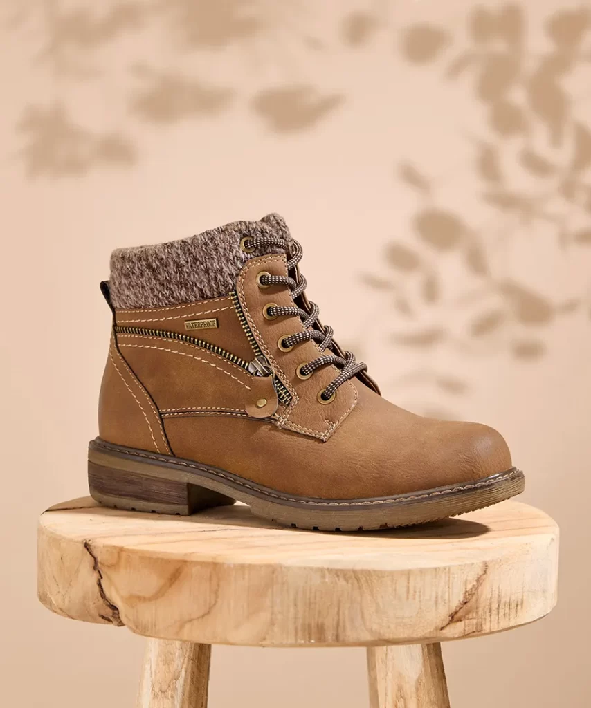 نیم بوت پاییزی قهوه ای