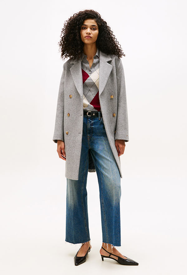 پالتو پشمی زنانه طوسی