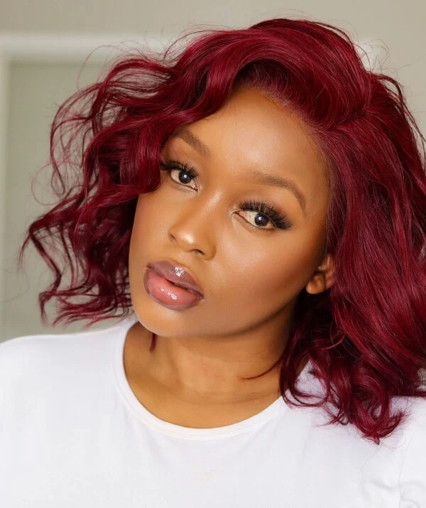 مدل مو با رنگ شرابی