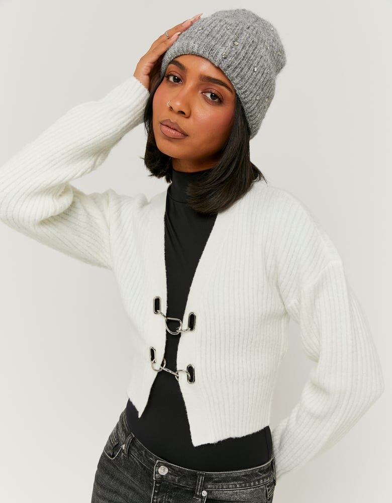 بولرو بافت زنانه سفید