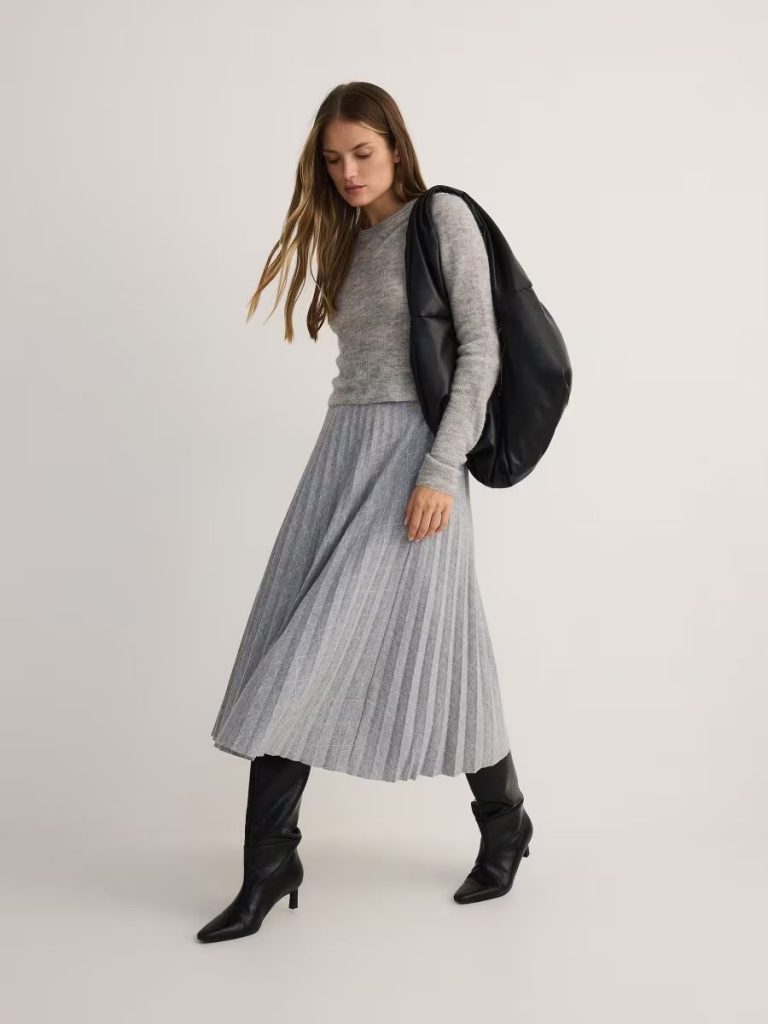 دامن میدی طوسی روشن چین چین