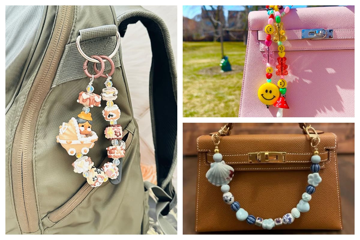 آویز کیف سرامیکی دستساز؛ انتخابی خاص و یونیک که مثلش رو هیچکس نداره