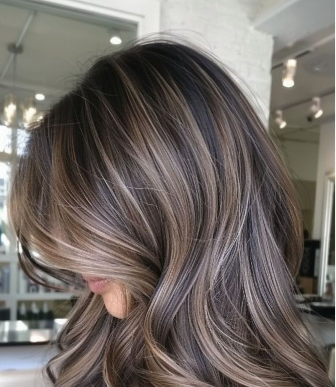 لایت مو قهوه ای