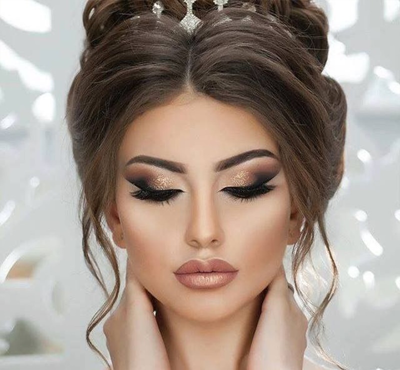 مدل آرایش عربی عروس