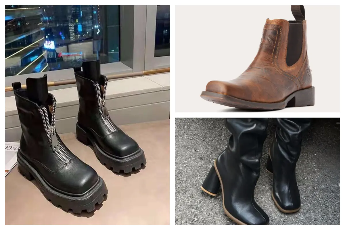 بوت جلو مربعی؛ مدل جذابی که با شلوار جین یا دامن پشمی فوقالعاده ست میشه!