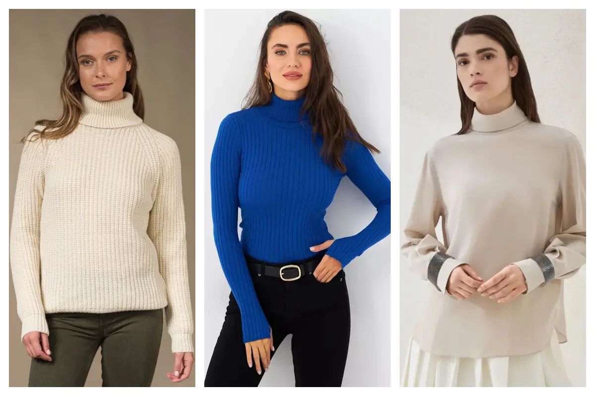 بلوز یقه اسکی؛ استایل پاییزی ساده که همیشه شیک و مینیمال دیده می‌شی!