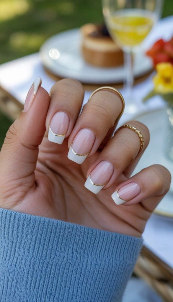 فرنچ ناخن شیک و خاص سفید