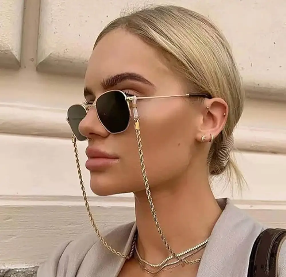 بند عینک طلایی