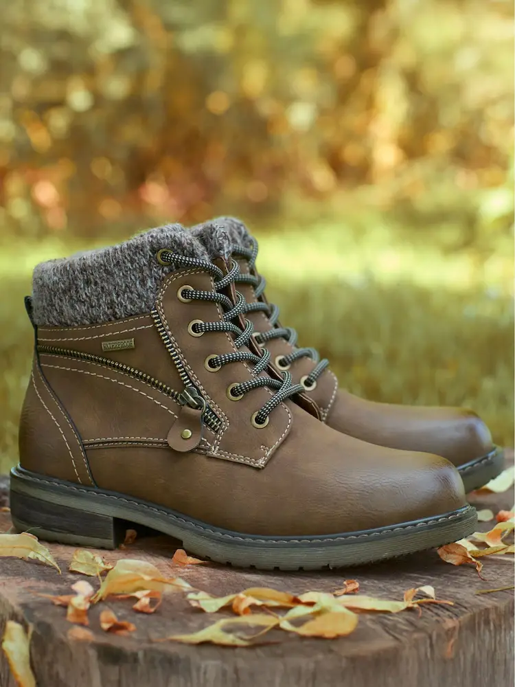 نیم بوت پاییزی قهوه ای