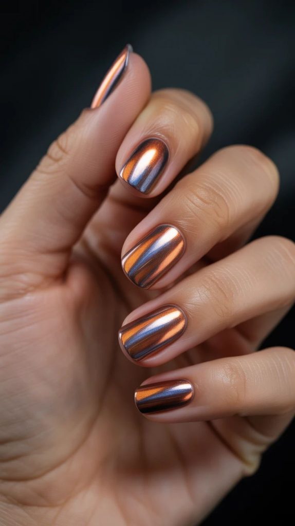 طرح ناخن کروم